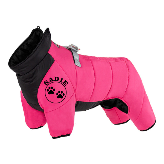 Personalized Pet Winter Warm Windproof Puffer Jacket | BKPet272