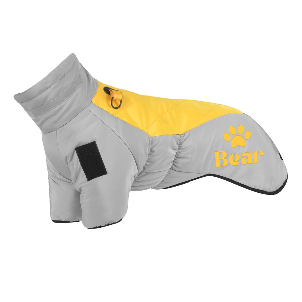 Personalized Pet Winter Warm Windproof Large Puffer Jacket | BKPet281