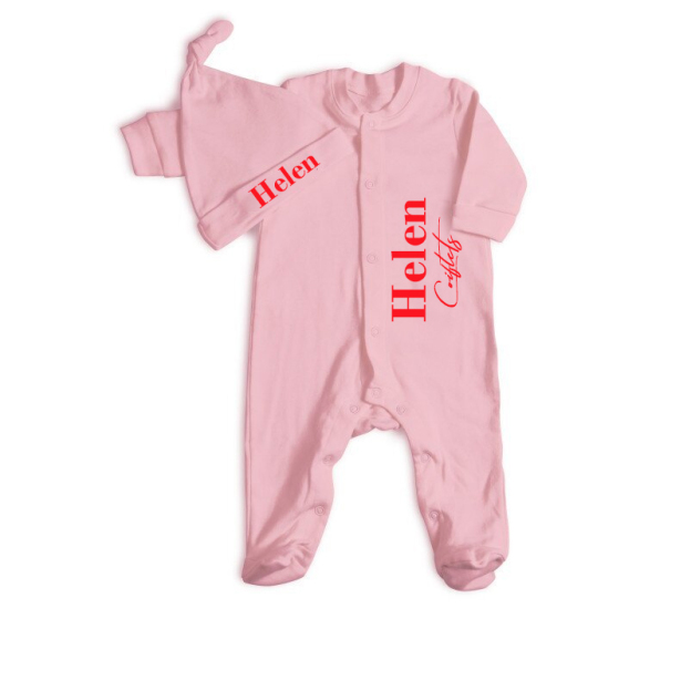 Personalized Baby Cotton Onesie Set | CWBaby26