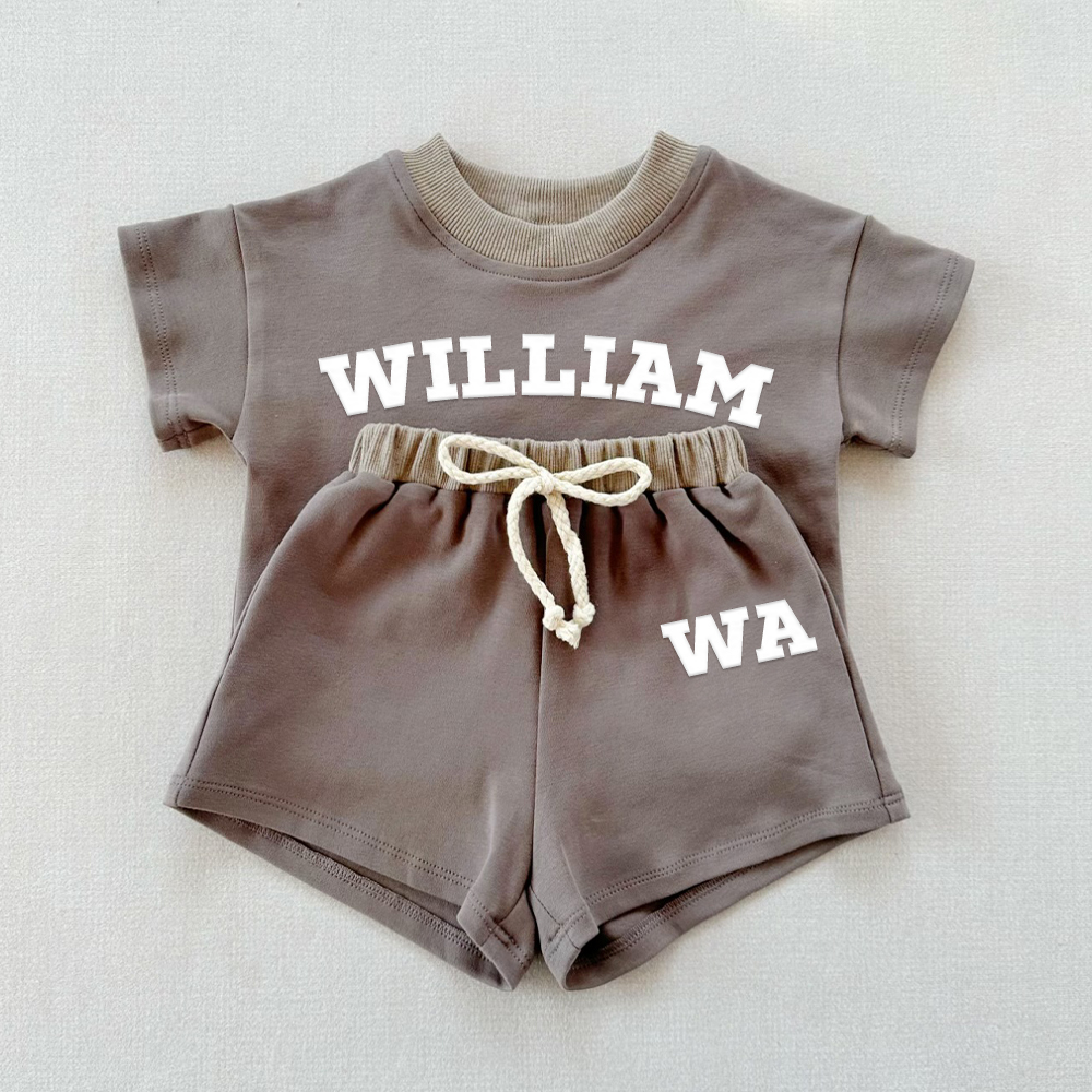 Personalized Embroidery Baby Cotton Cozy Soft Colourful Outfit Set | CWBaby380