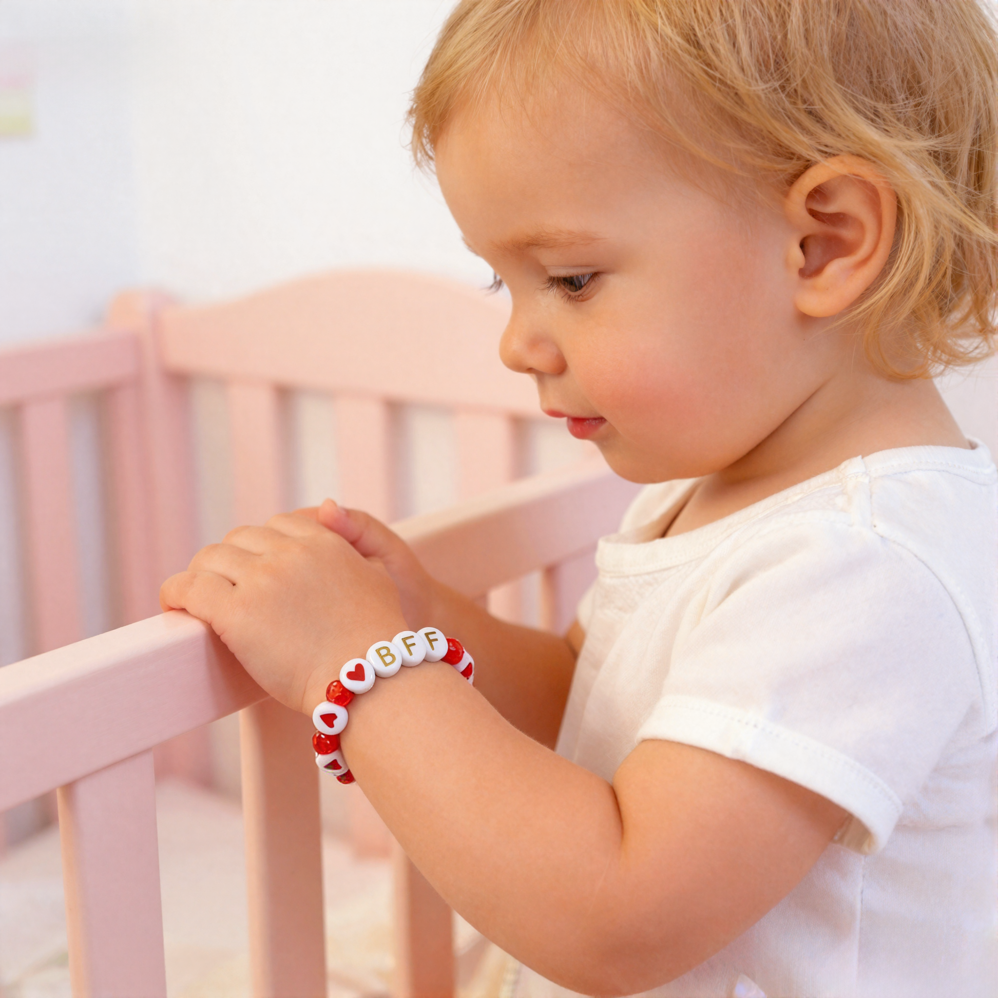 Personalized Kids Lovely Red Crystal Bracelet | ValGift10