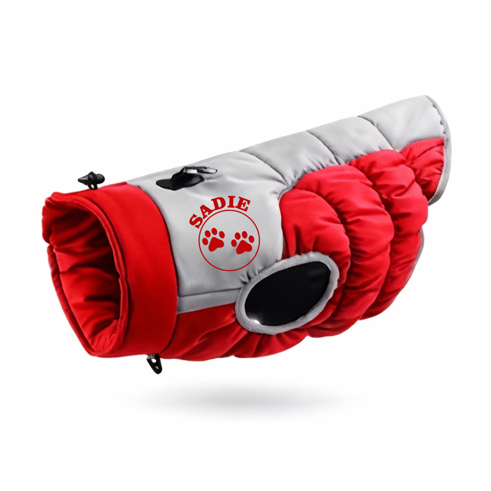 Personalized Pet Winter Warm Reflective Safety Puffer Vest | BKPet308
