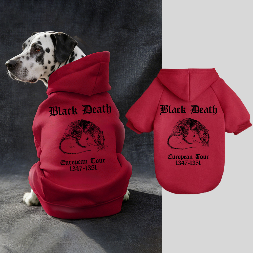 Black Death European Dour Puppy Hoodie | BKPet316
