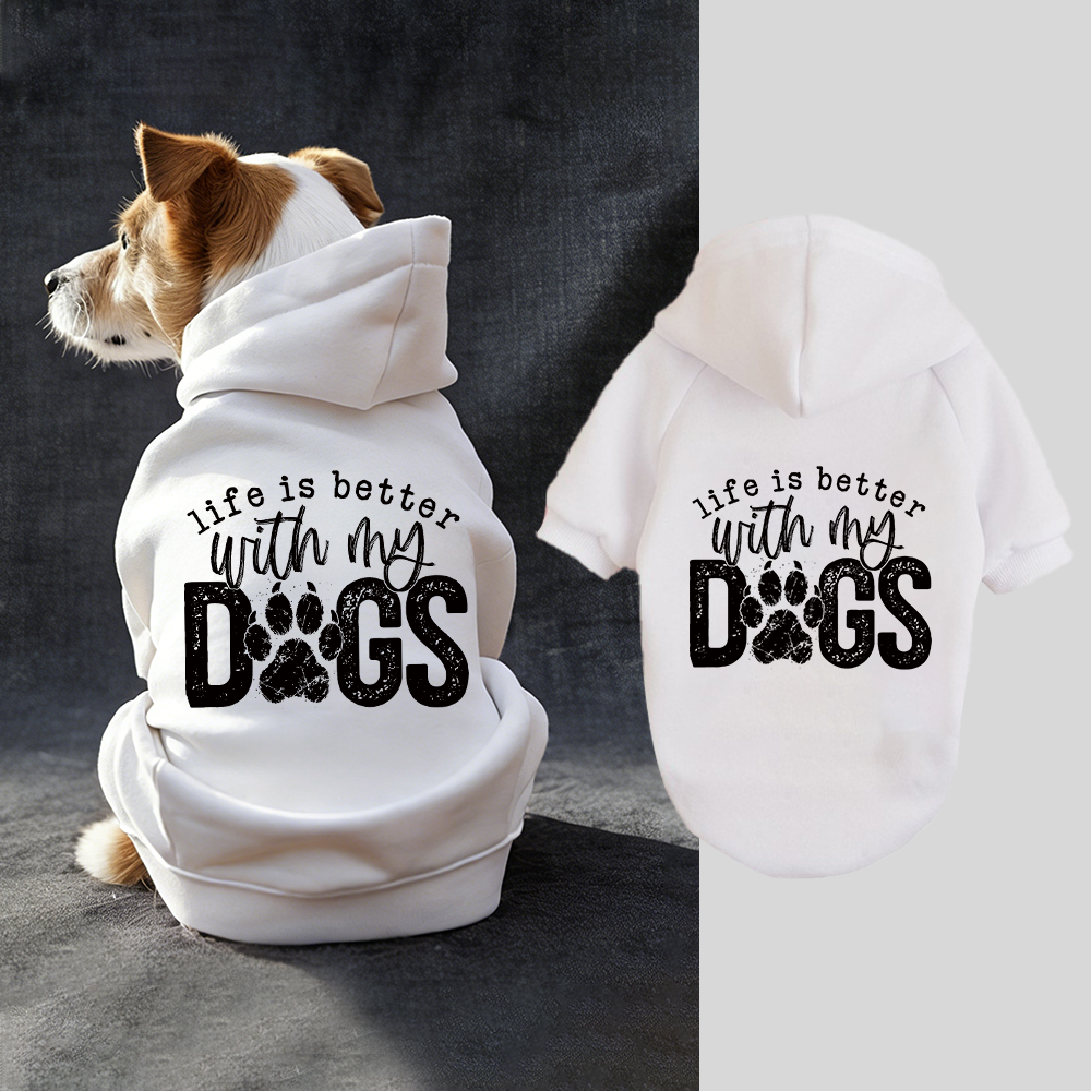 LIFE IS BETTER WITH MY DOSS Puppy Hoodie | BKPet325
