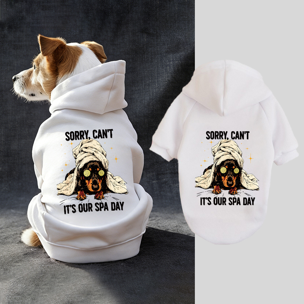 IT'S OUR SPA DAY Puppy Hoodie | BKPet339