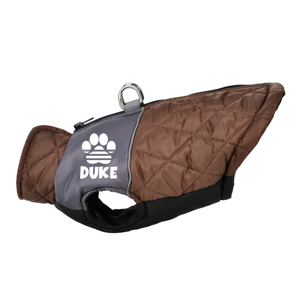 Personalized Pet Winter Warm Windproof Puffer Jacket | BKPet348
