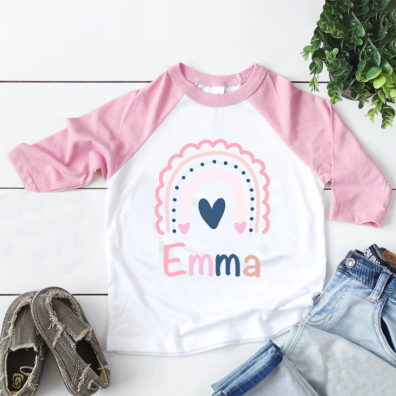 Personalized Kid Cozy Soft Rainbow Sweatshirt | inSweatshirt60