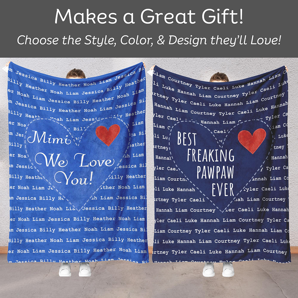 Personalized Love Mom Blanket for Comfort & Unique | CWMom18