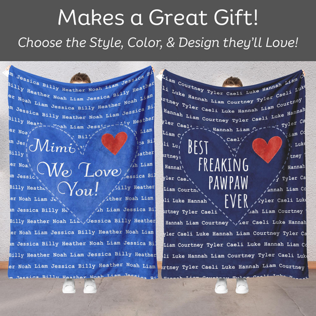 Personalized Love Mom Blanket for Comfort & Unique | CWMom18