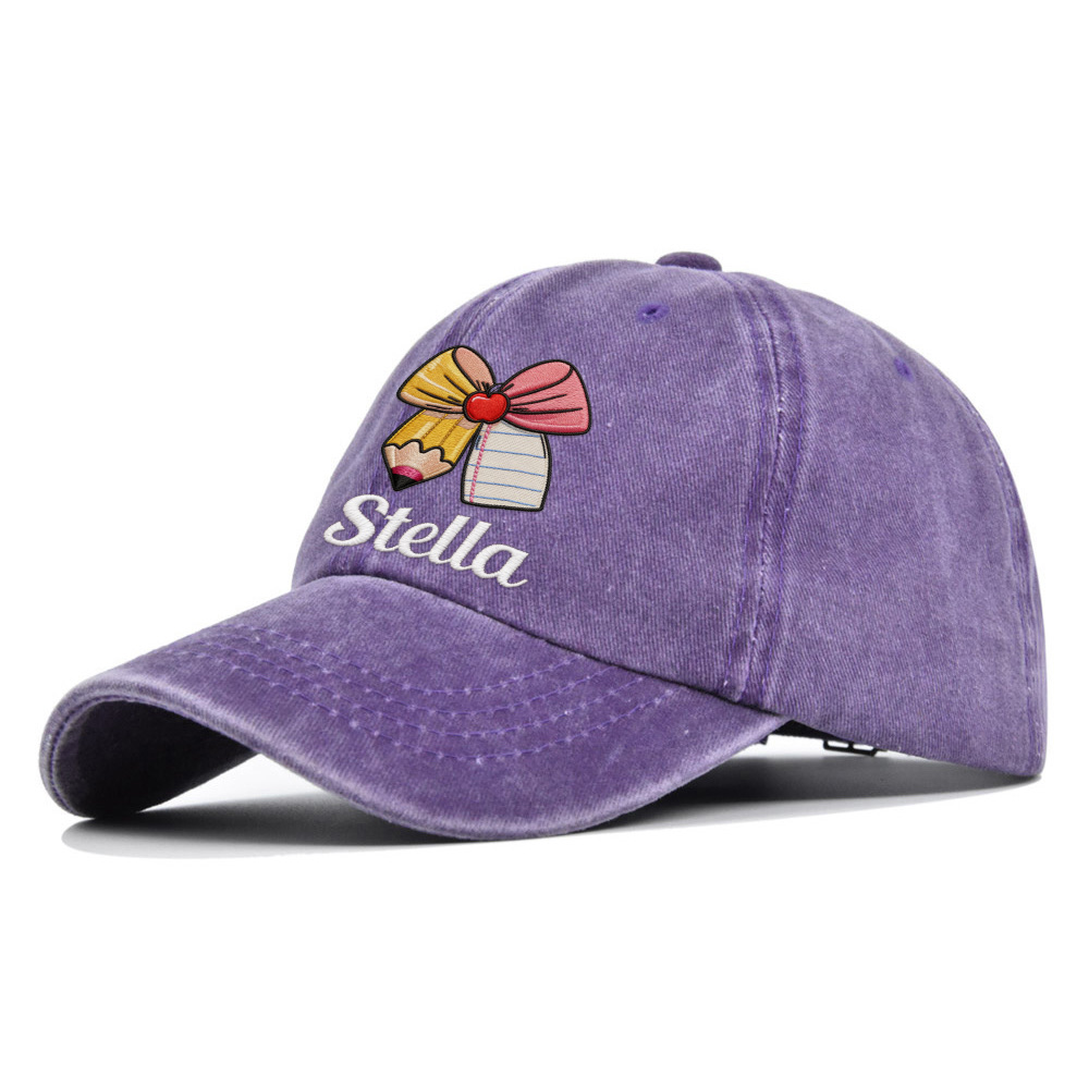 Personalized Embroidery Cute Icon Summer Baseball Hat For Kid | Hskid82