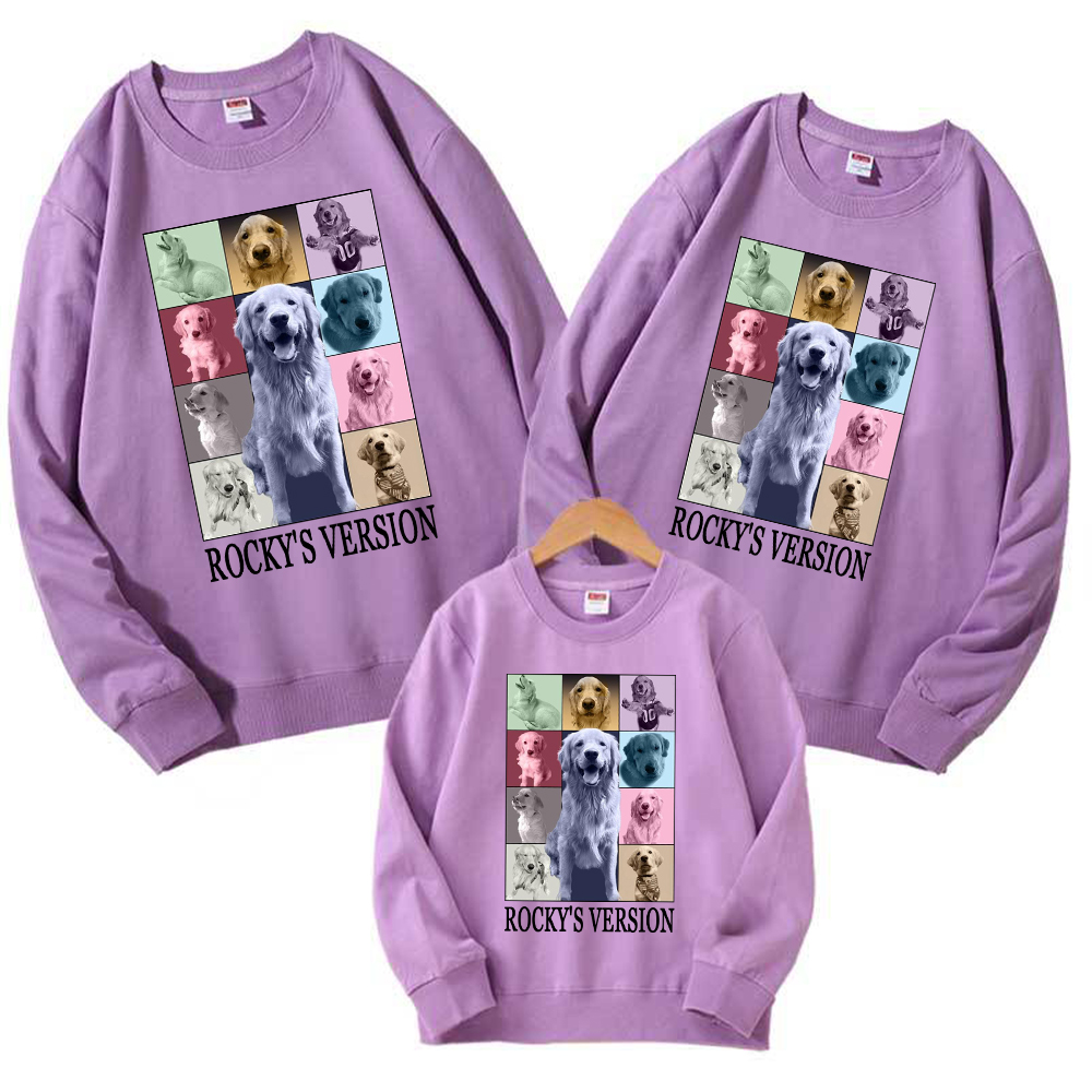 Personalized Pet Version Collage Crew Neck Sweatshirt | BKPet352