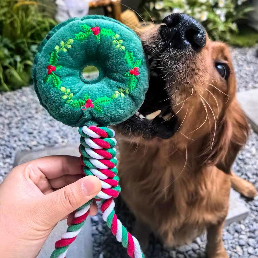 Bite-Resistant Christmas Pet Squeaky Chew Toy | MCGift111