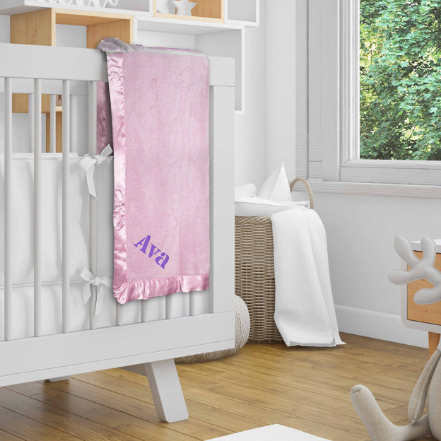 Personalized Embroidered Soft Plush Baby Blanket | CWBaby396