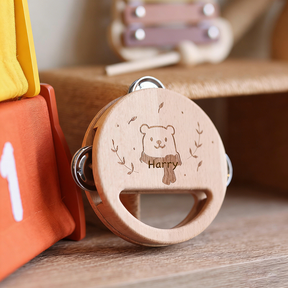 Personalized Wooden Baby Montessori Music Toy | CWToy175