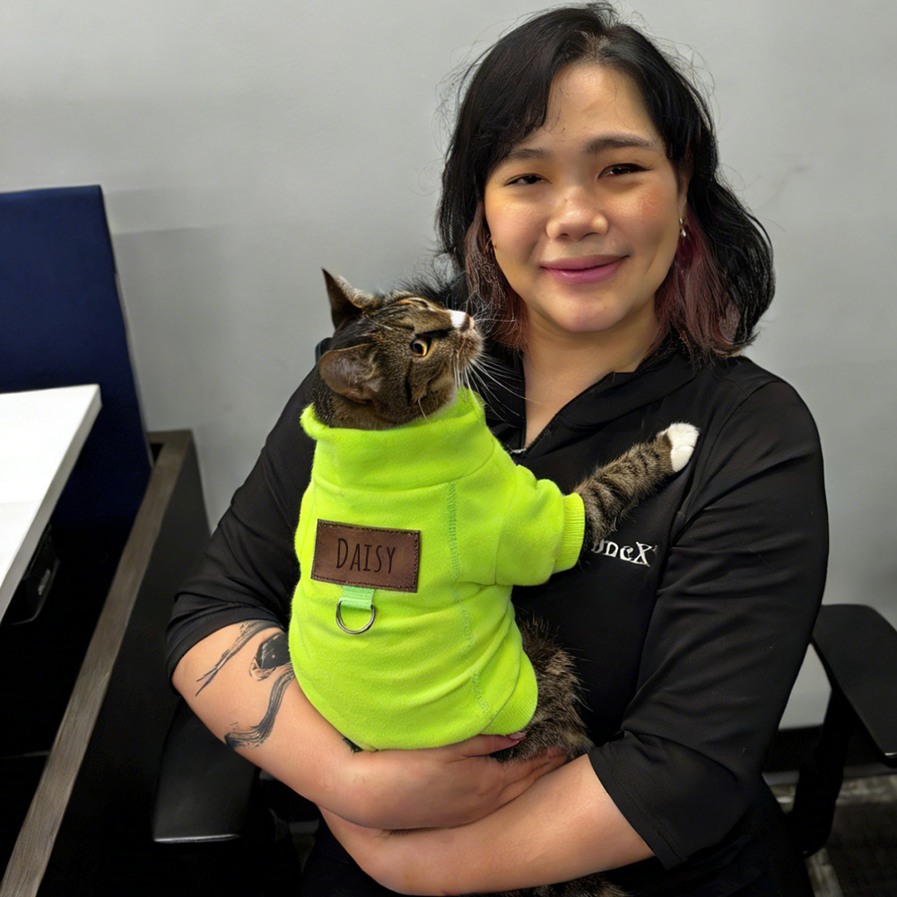 Personalized Leather Patch Pets Color Sweatshirts | BKPet91