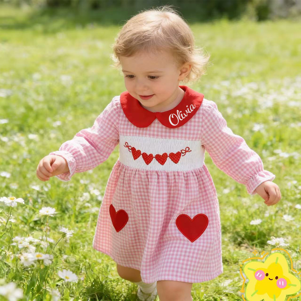 Personalized Baby Girl Valentine's Day Lovely Dress | ValGift16