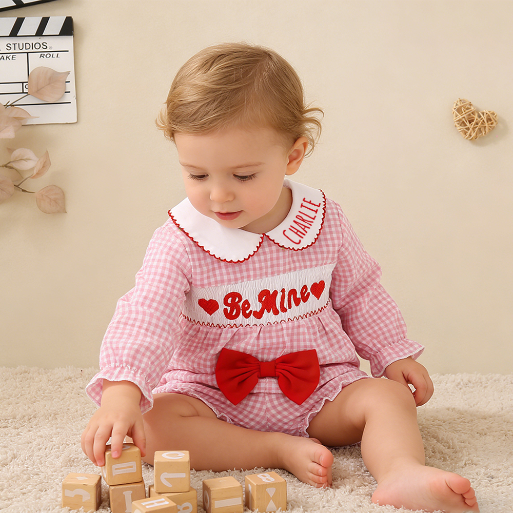 Personalized Baby Girl Valentine's Day Lovely Outfit Set | ValGift17