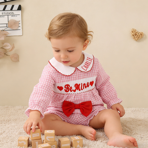 Personalized Baby Girl Valentine's Day Lovely Outfit Set | ValGift17