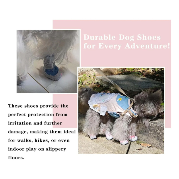 Pet Breathable Adjustable Soft Non-slip Shose | BKPet395