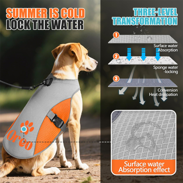 Personalized Pet Lightweight Cooling Breathable Vest | BKPet403