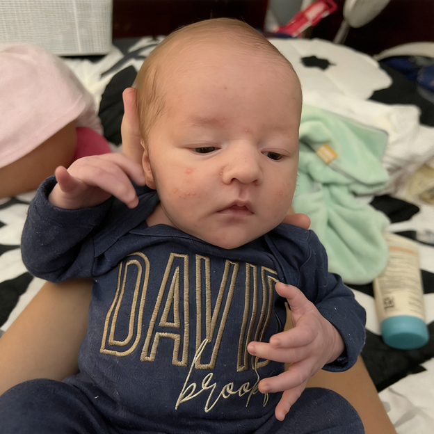 Personalized Embroidery Baby Coming Home Romper and Hat Set | CWBaby203