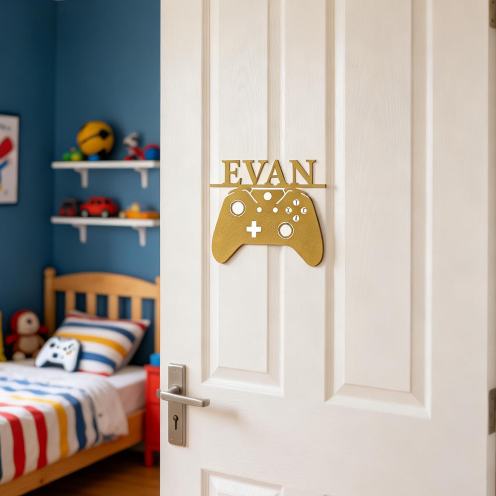 Personalized Kid's Bedroom Game Door Sign | CWBaby421