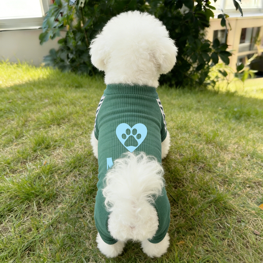 Personalized Pet Soft Striped Long Sleeves Sweatshirt | BKPet406