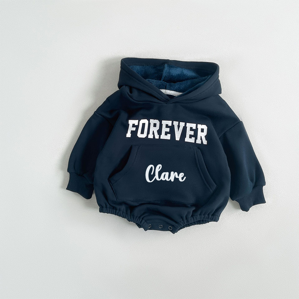 Personalized Baby Casual Sweatshirt Romper | CWBaby430
