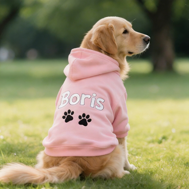 Personalized Embroidered Pet Comfortable Soft Hoodie | BKPet419