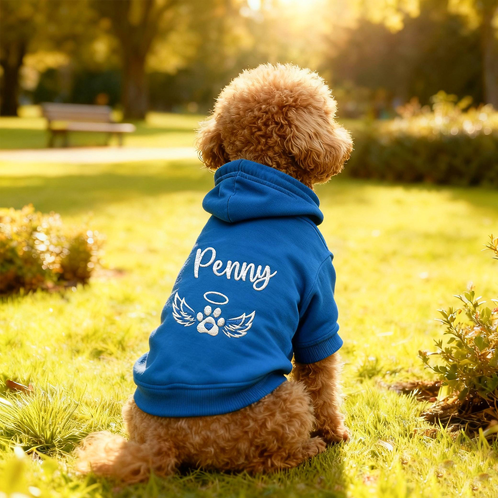 Personalized Embroidered Pet Comfortable Soft Hoodie | BKPet420