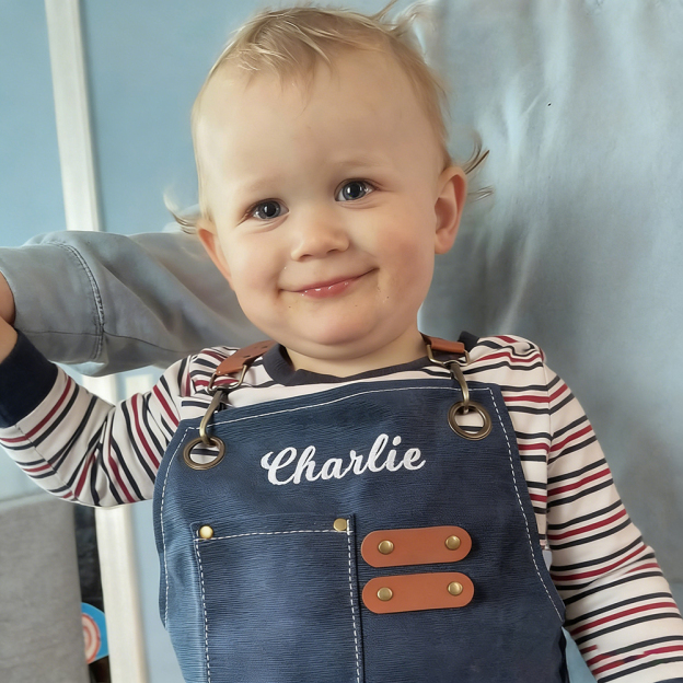 Personalized Embroidery Canvas Apron with Pockets for Unisex Adult | Apron01