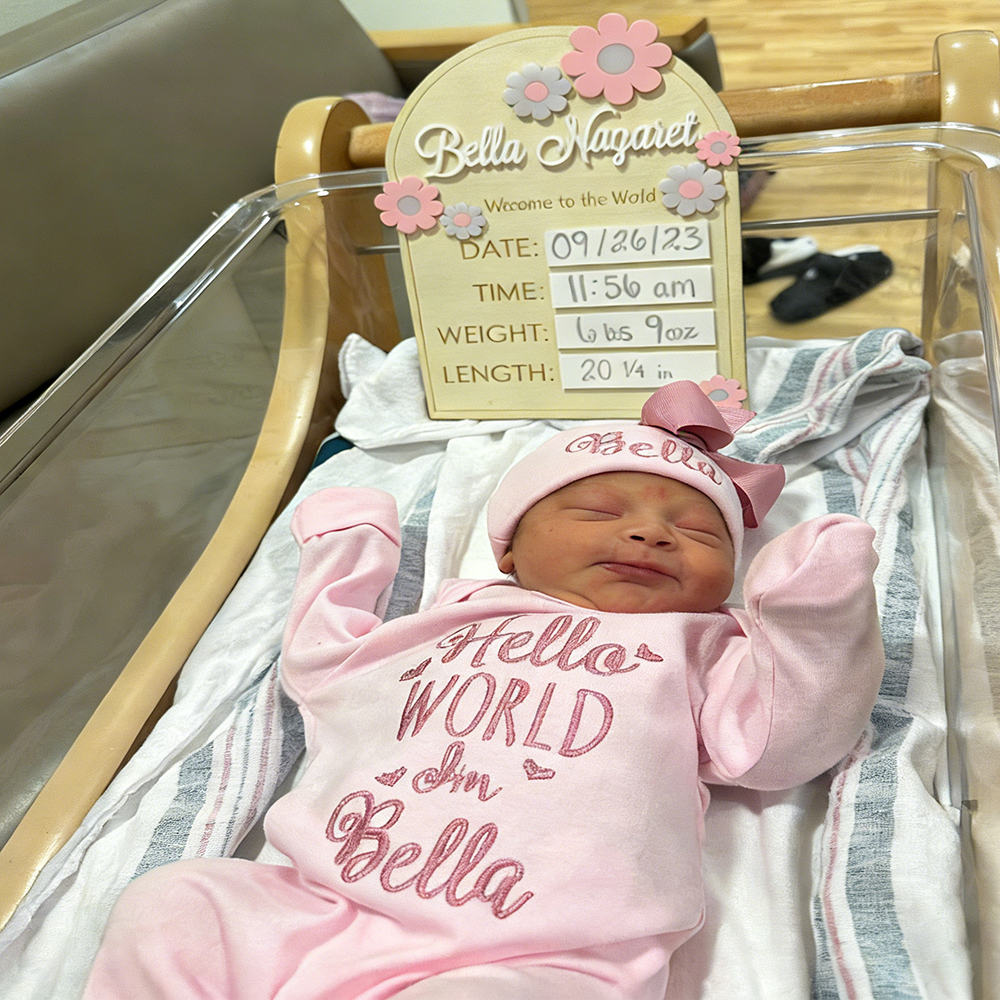 Personalized Embroidery Baby Girl Coming Home Romper and Hat Set | CWBaby441