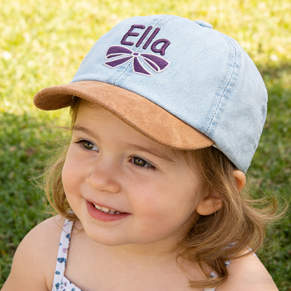 Personalized Embroidery Kid Denim Baseball Hat | CWBeach217