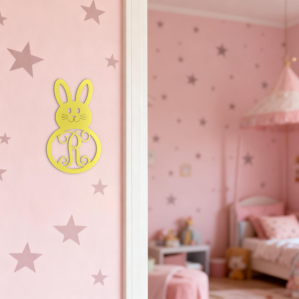 Personalized Bunny Kid's Bedroom Door Sign | CWBaby447