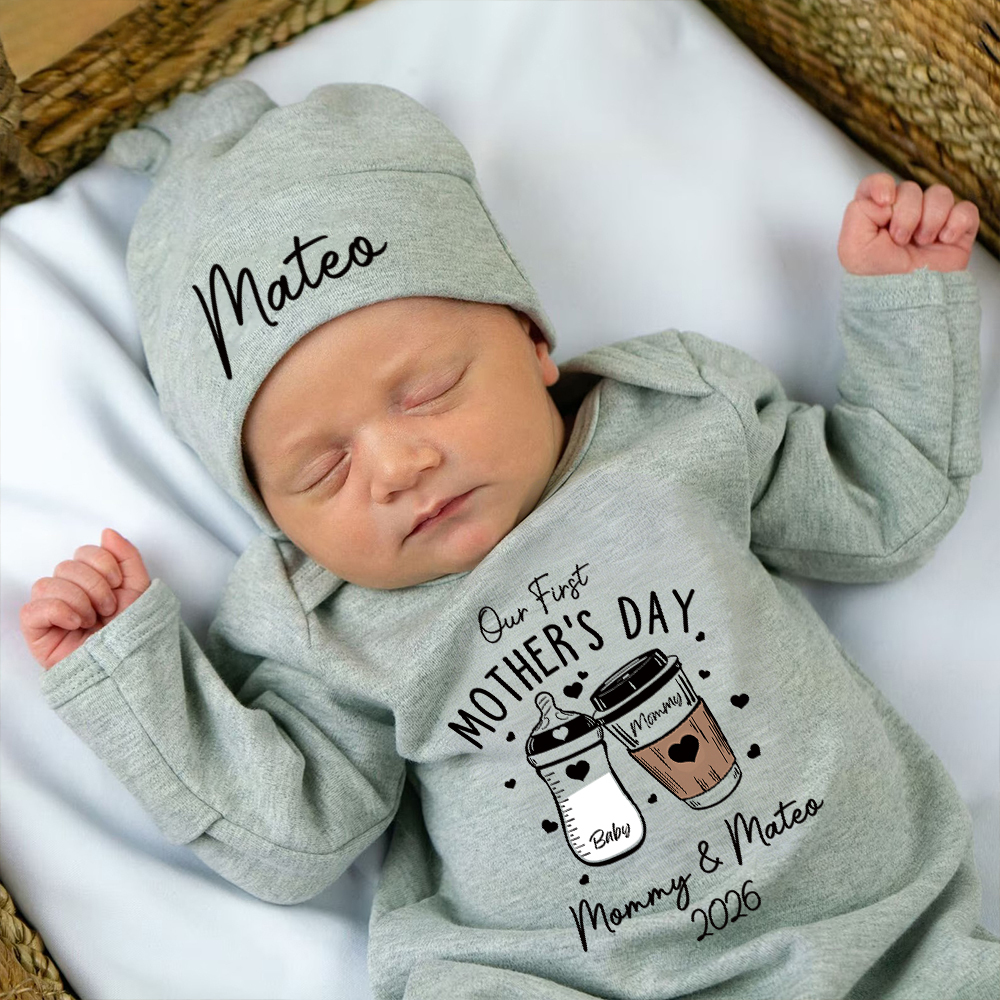 Personalized My First Mother's Day Baby Coming Home Outfit | CWBaby453