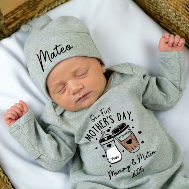 Personalized My First Mother's Day Baby Coming Home Outfit | CWBaby453
