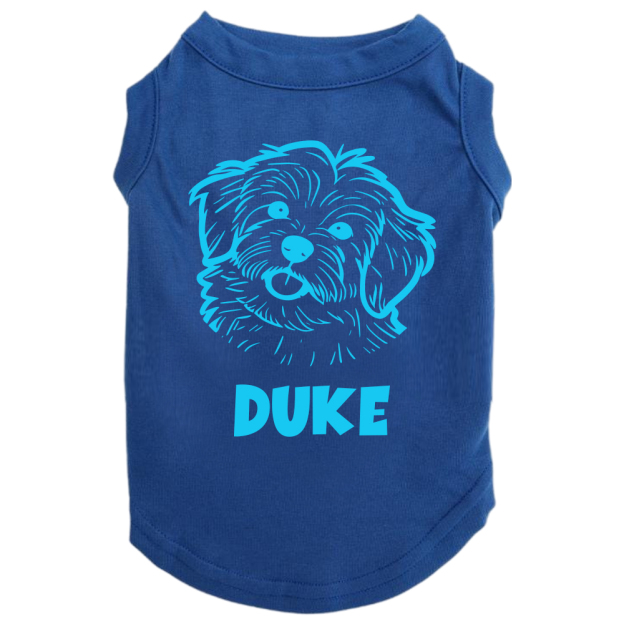 Personalized Adorable Pet Portrait Line-Art Shirt | BKPet440