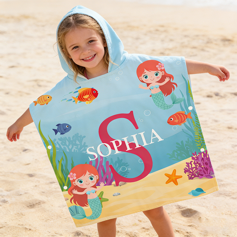Personalized Hooded Beach Towel for Summer & Beach | CWHTowel46