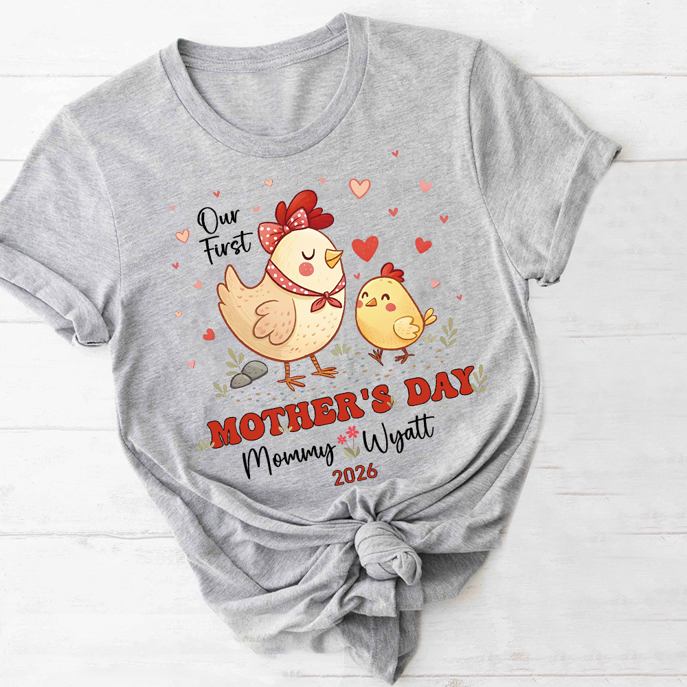 Personalized First Mother's Day Mommy and Baby Outfit | CWFamily128