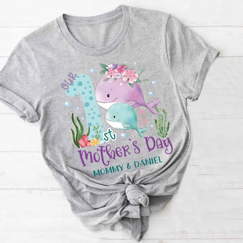Personalized First Mother's Day Mommy and Baby Outfit | CWFamily129