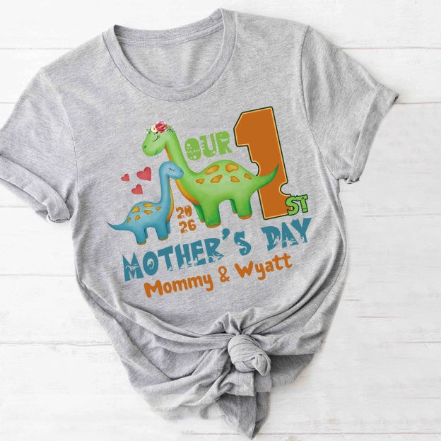 Personalized First Mother's Day Mommy and Baby Outfit | CWFamily130