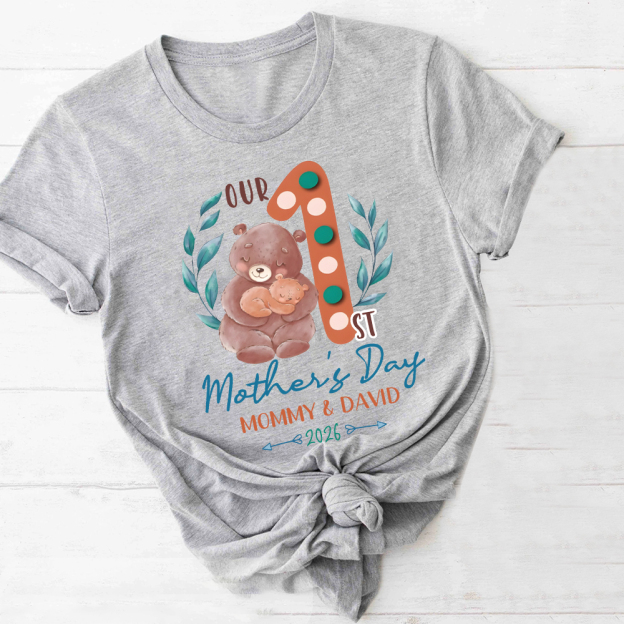 Personalized First Mother's Day Mommy and Baby Outfit | CWFamily136