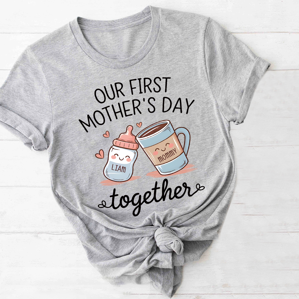 Personalized First Mother's Day Mommy and Baby Outfit | CWFamily141