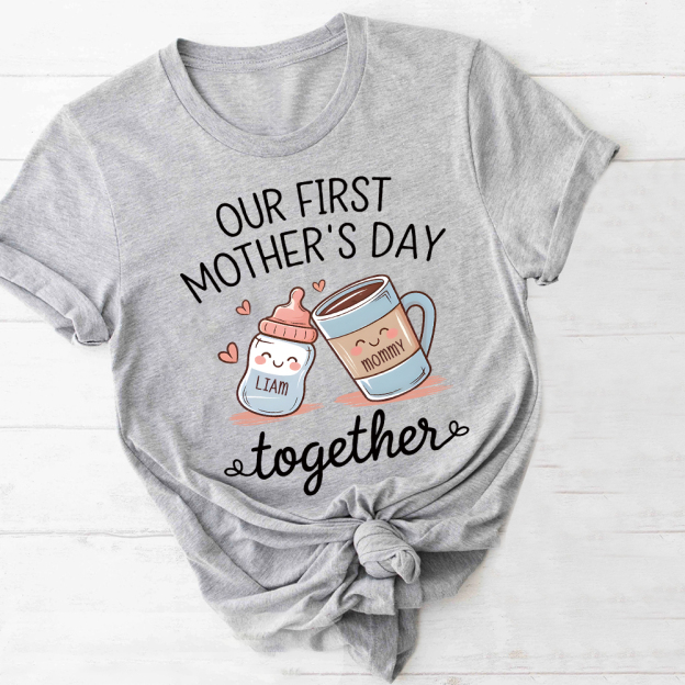Personalized First Mother's Day Mommy and Baby Outfit | CWFamily141