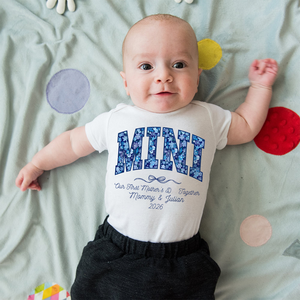 Personalized First Mother's Day Mommy and Baby Outfit | CWFamily145