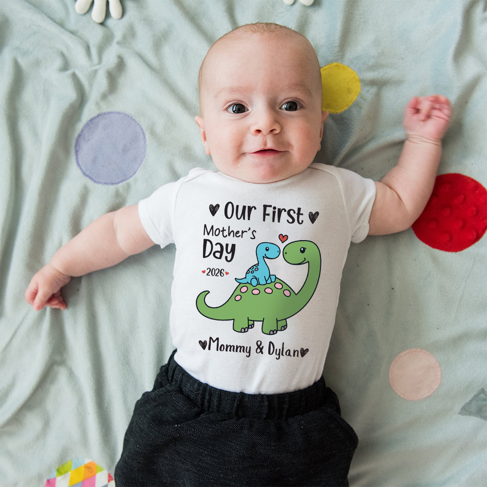 Personalized First Mother's Day Mommy and Baby Outfit | CWFamily146