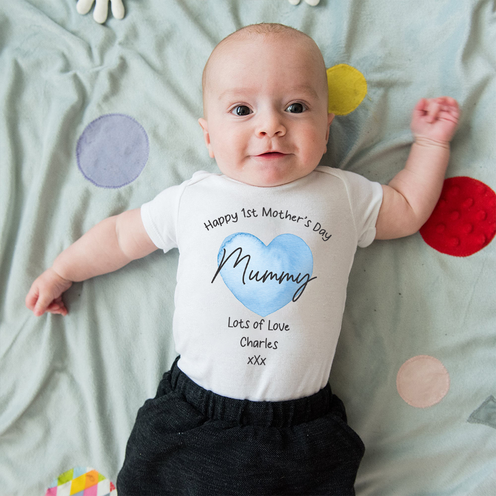Personalized First Mother's Day Mommy and Baby Outfit | CWFamily138