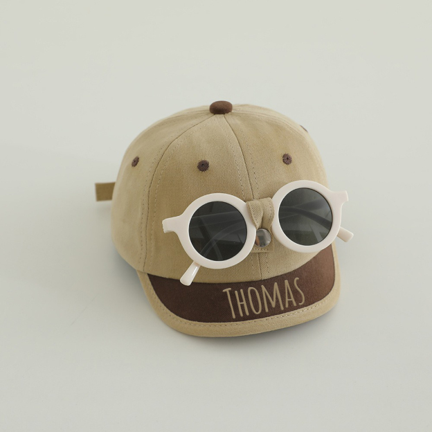 Personalized 2 in 1 Summer Baseball Hat with Sunglasses | CWBeach231