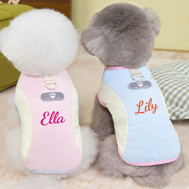 Personalized Breathable Pet Summer Cool Mesh Vest | BKPet450