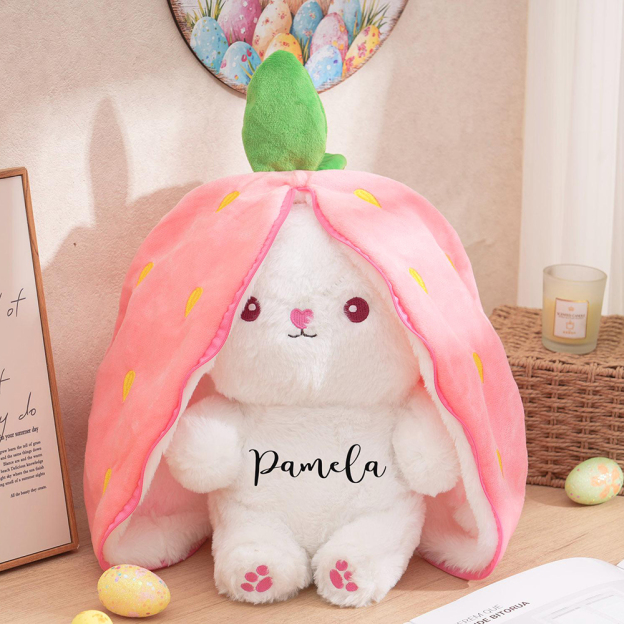 Personalized Changeable Carrot/Strawberry Plush Toy | CWToy182
